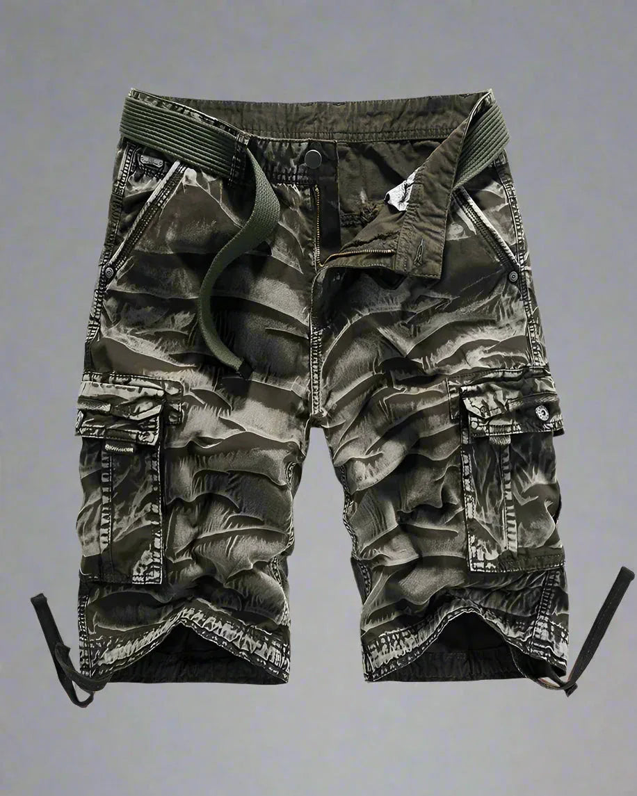 Adaptive Camo Utility Shorts - tactical cargo shorts - Versatile Camo Utility Shorts for Any Adventure
