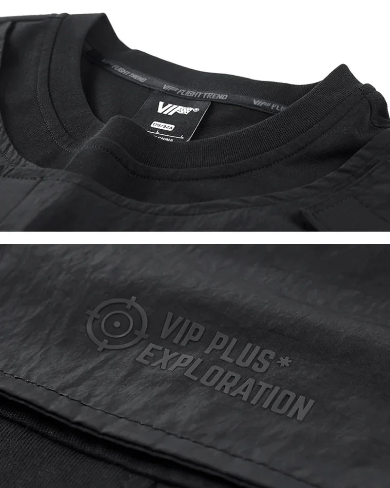 Adaptive Pocket Tee for All -  black casual wear - Adaptive Pocket Tee in Black for Everyday Wear