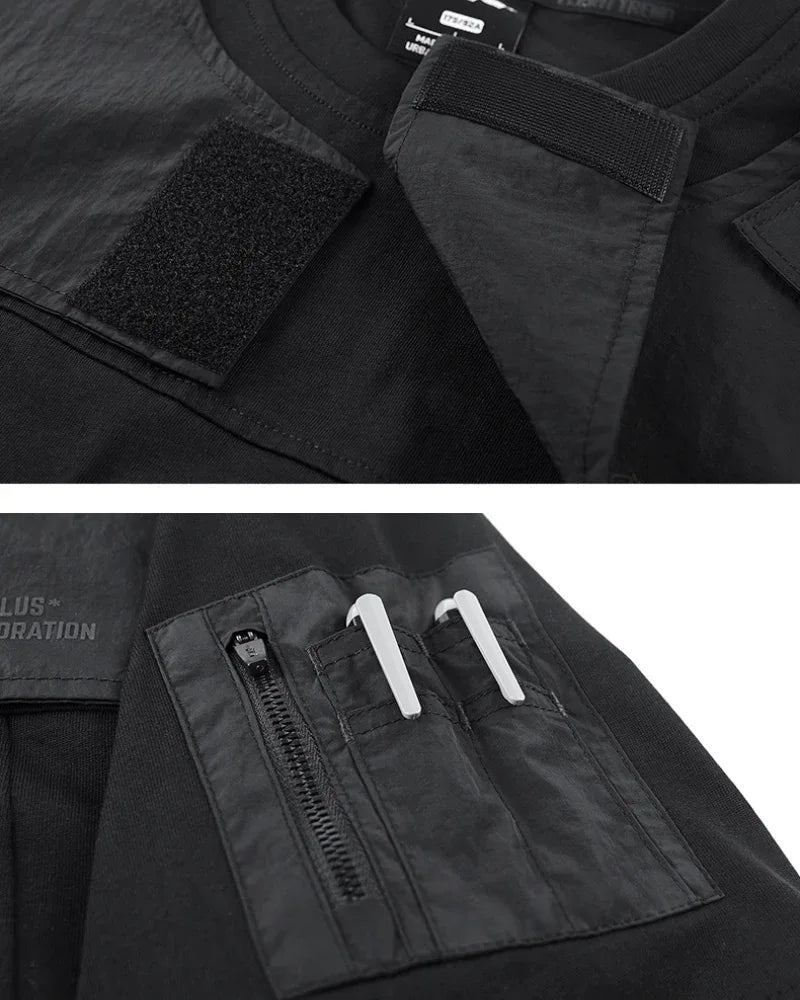 Adaptive Pocket Tee for All -  black t-shirt - Adaptive Pocket Tee in Black for Everyday Wear
