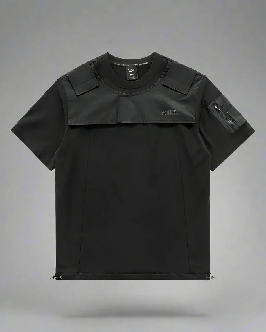 Adaptive Pocket Tee for All - pocket tee - Adaptive Pocket Tee in Black for Everyday Wear