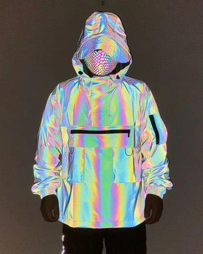Adaptive Reflective Hoodie Jacket - reflective jacket - Adaptive Reflective Hoodie Jacket for Urban Style