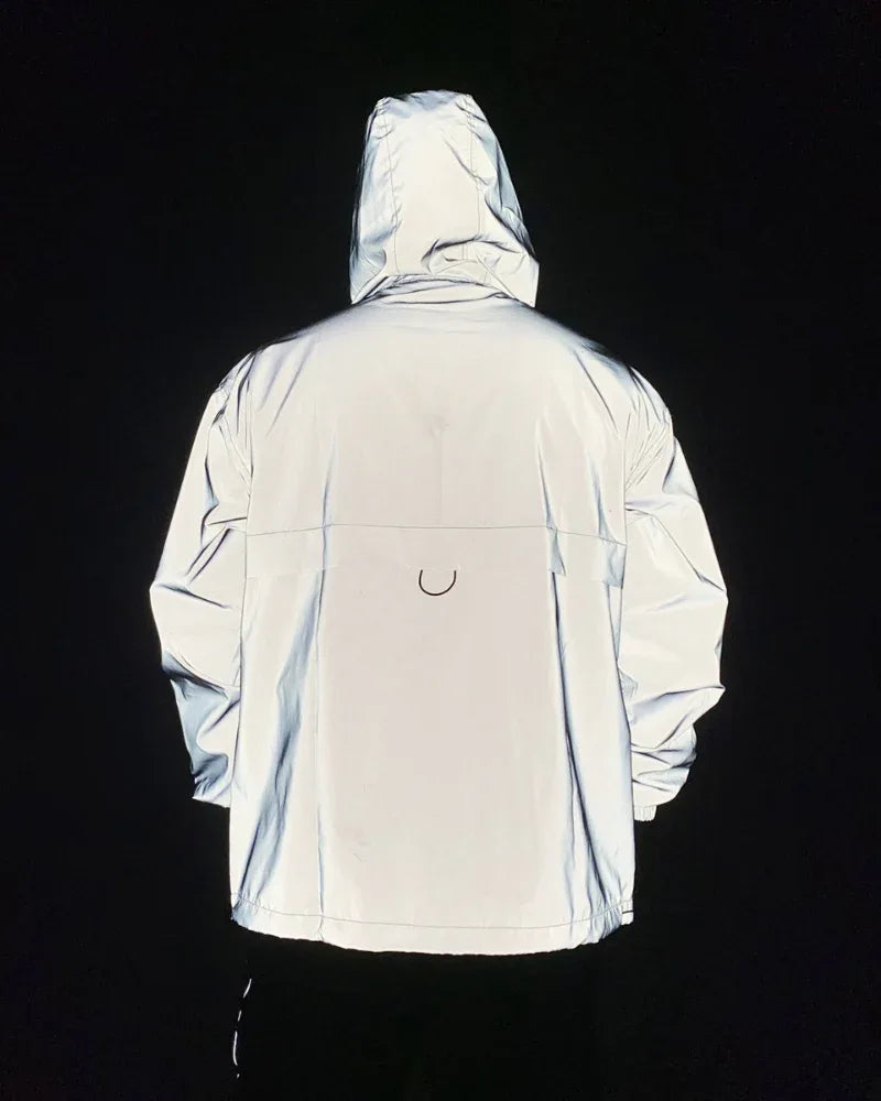 Adaptive Reflective Hoodie Jacket -  stylish urban wear - Adaptive Reflective Hoodie Jacket for Urban Style