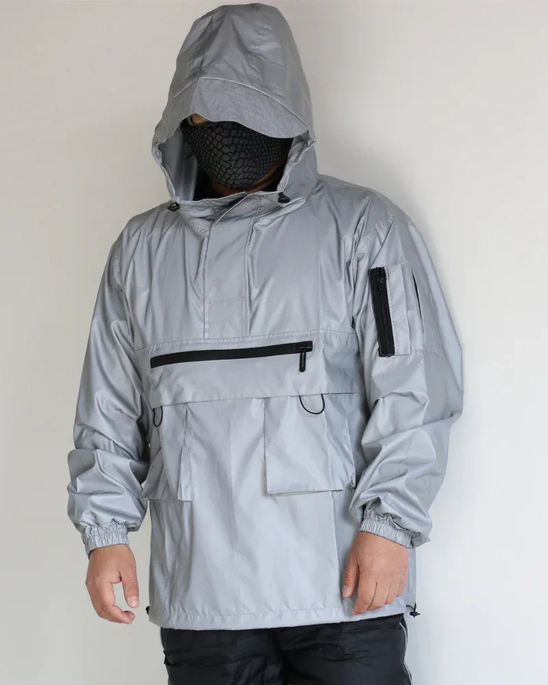 Adaptive Reflective Hoodie Jacket -  techwear hoodie - Adaptive Reflective Hoodie Jacket for Urban Style