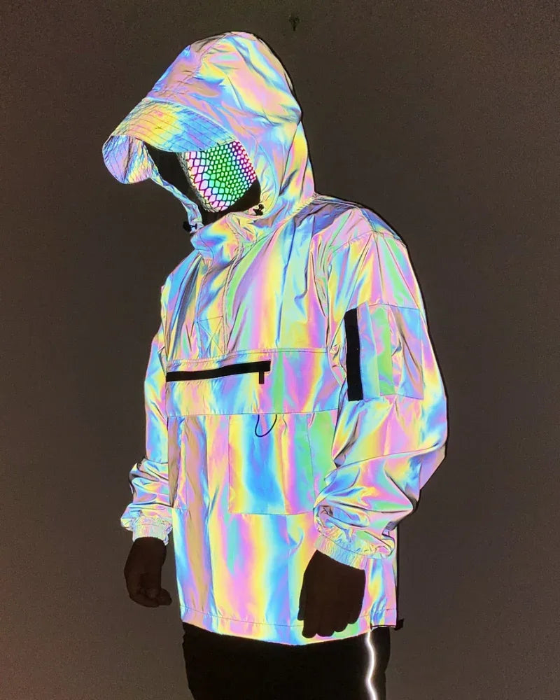 Adaptive Reflective Hoodie Jacket -  versatile hoodie - Adaptive Reflective Hoodie Jacket for Urban Style
