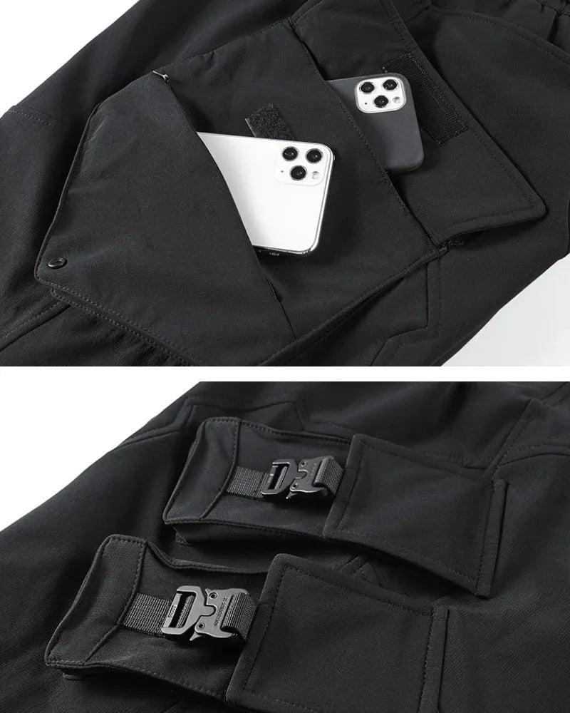 Adaptive Tech Cargo Shorts -  stylish utility shorts - Stylish Adaptive Tech Cargo Shorts for Active Days