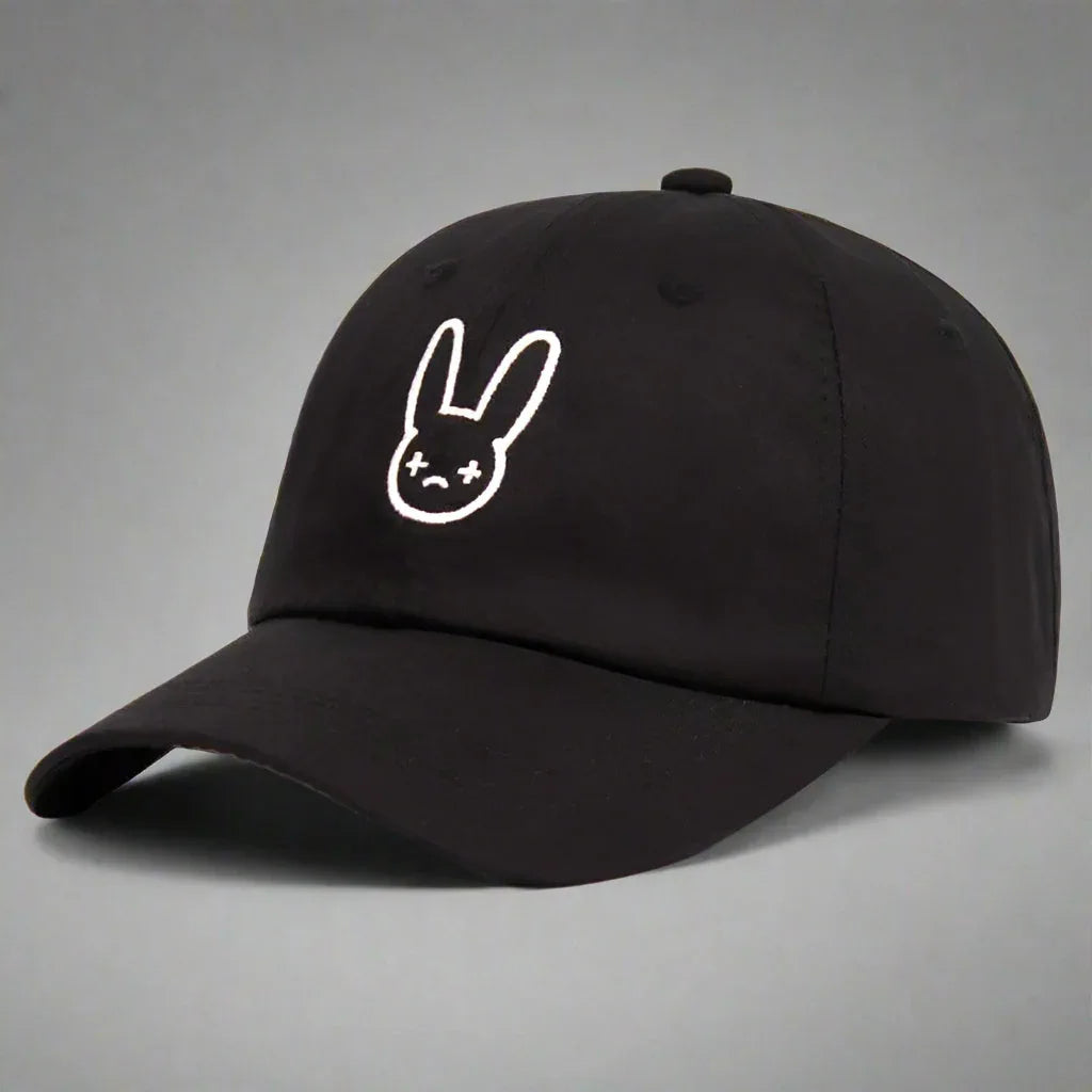 Adorable Bunny Show Hat - polyester cotton blend - Charming Bunny Show Hat in Black