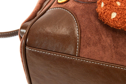 Adorable Plush Doll Tote -  dessert bag - Charming Plush Doll Tote with Dessert Accents