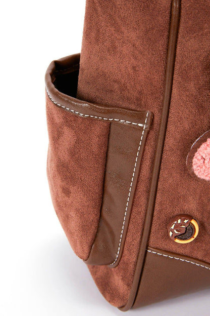 Adorable Plush Doll Tote -  whimsical bag - Charming Plush Doll Tote with Dessert Accents