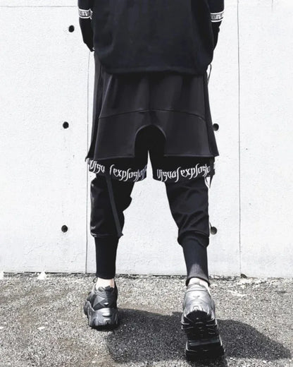 Advanced Stealth Performance Trousers -  black trousers - Futuristic Stealth Performance Cargo Pants