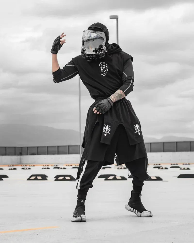 Advanced Stealth Performance Trousers -  comfortable stretchy pants - Futuristic Stealth Performance Cargo Pants