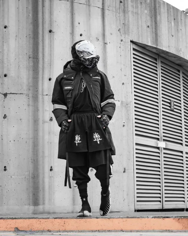 Advanced Stealth Performance Trousers -  urban adventure trousers - Futuristic Stealth Performance Cargo Pants