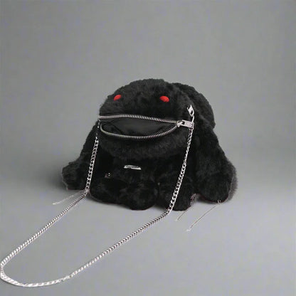 Adventure-Ready Creature Crossbody - plush bag - Playful Plush Creature Crossbody Bag for Adventures
