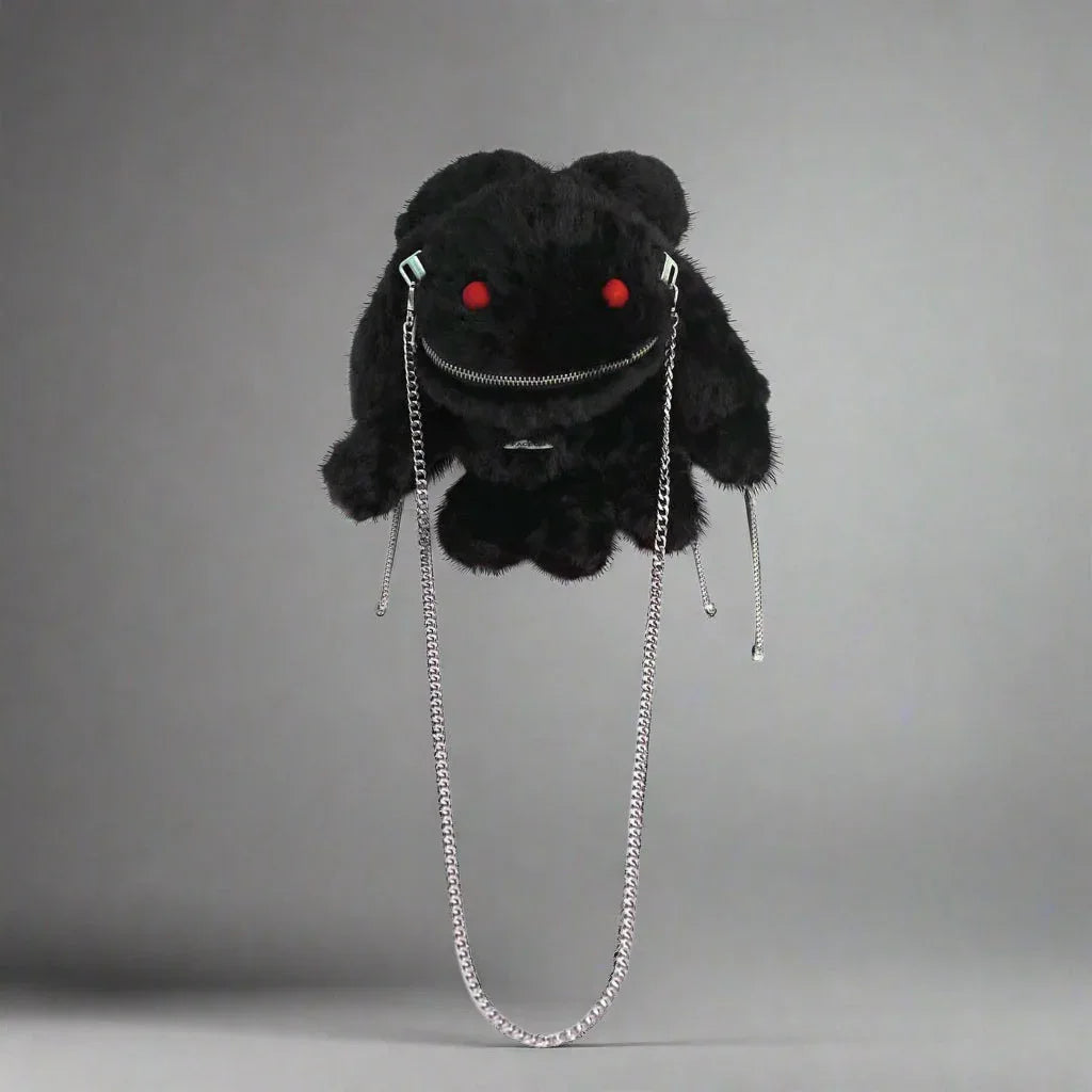 Adventure-Ready Creature Crossbody - plush crossbody bag - Playful Plush Creature Crossbody Bag for Adventures