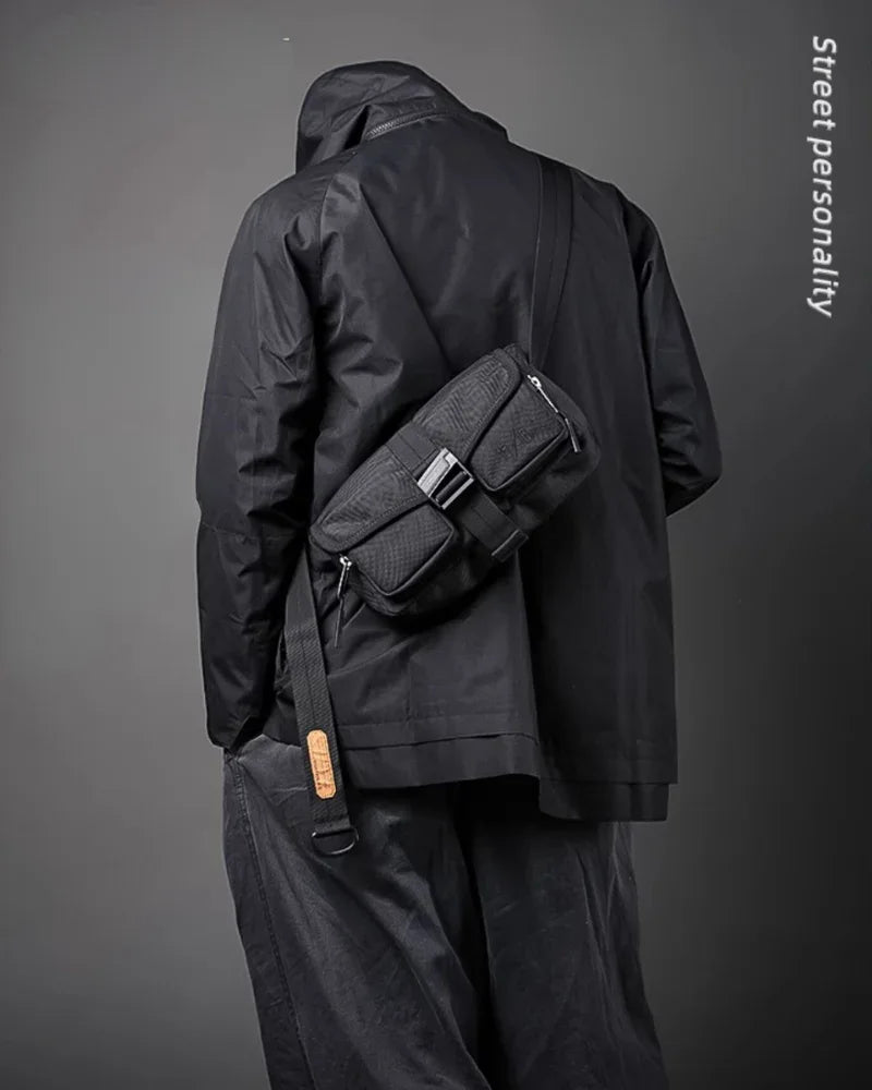 Adventure Ready Crossbody Bag -  black crossbody bag - Everyday Nylon Crossbody Bag for Adventure