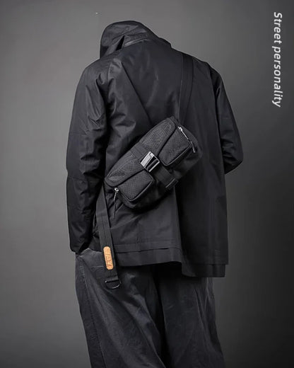 Adventure Ready Crossbody Bag -  black crossbody bag - Everyday Nylon Crossbody Bag for Adventure