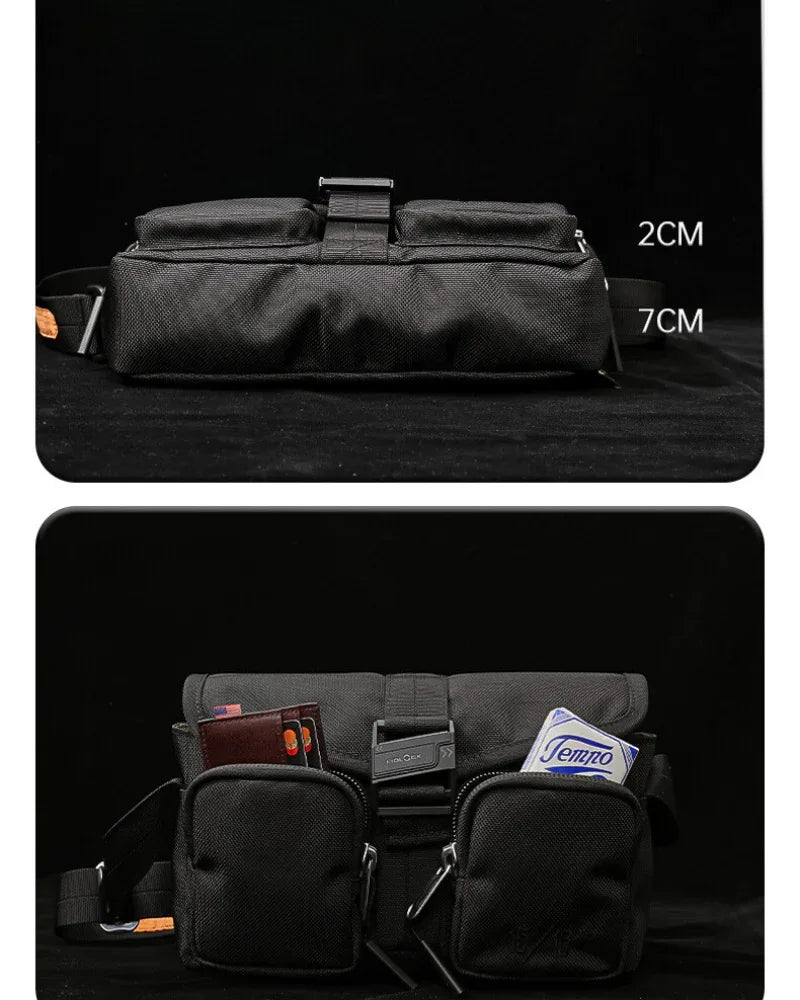 Adventure Ready Crossbody Bag -  techwear bag - Everyday Nylon Crossbody Bag for Adventure
