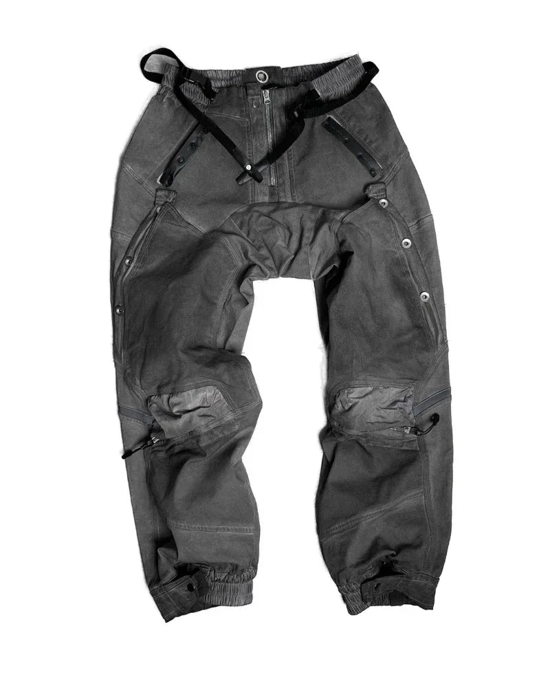 Adventure-Ready Distressed Cargo Pants -  distressed pants - Versatile Distressed Cargo Pants for Every Adventure