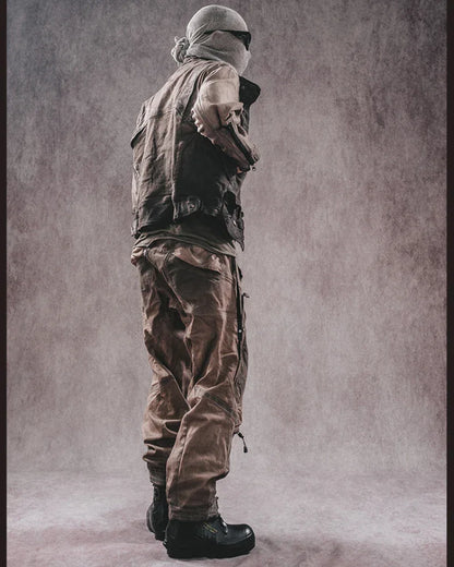 Adventure-Ready Distressed Cargo Pants -  distressed pants - Versatile Distressed Cargo Pants for Every Adventure