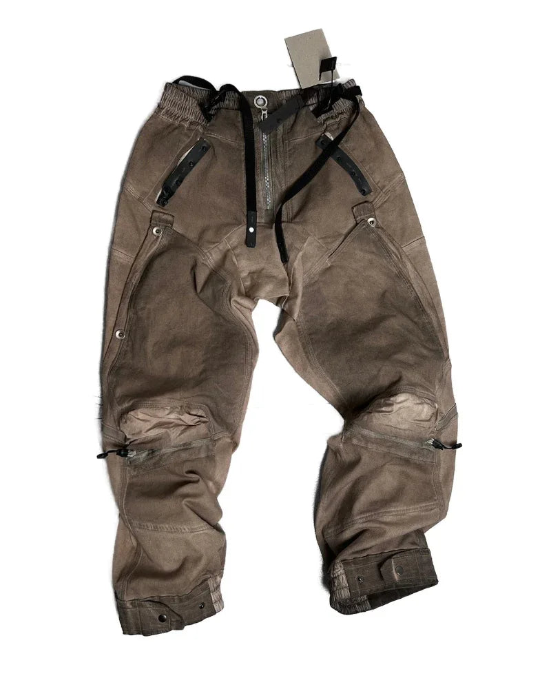 Adventure-Ready Distressed Cargo Pants -  stylish pants - Versatile Distressed Cargo Pants for Every Adventure