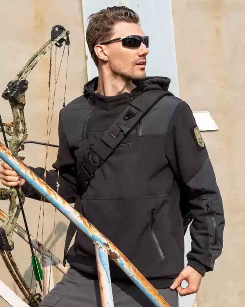 Adventure-Ready Fleece Hoodie -  breathable fleece hoodie - Adventure-Ready Fleece Hoodie for Outdoor Use