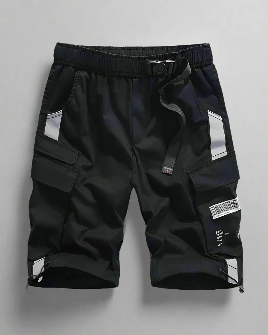 Adventure-Ready Reflective Cargo Shorts - cargo shorts - Reflective Cargo Shorts for Urban Adventures
