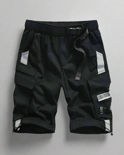 Adventure-Ready Reflective Cargo Shorts - cargo shorts - Reflective Cargo Shorts for Urban Adventures