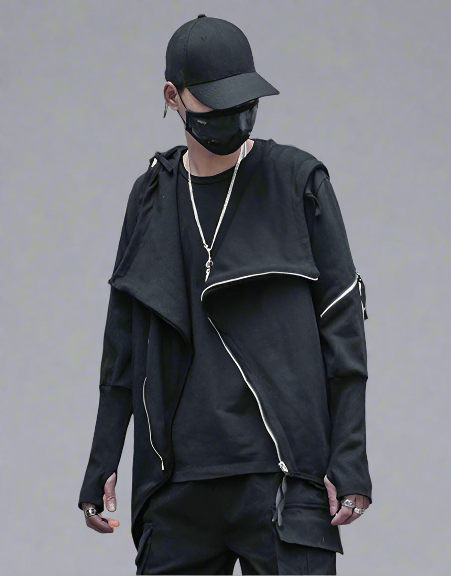 Chic Urban Tech Zip Hoodie