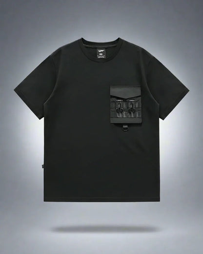 All-in-One Chest Bag Tee - sweat-wicking t-shirt - Functional Chest Bag T-Shirt for Outdoor Comfort