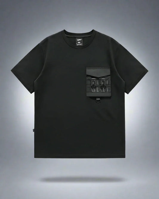 All-in-One Chest Bag Tee - sweat-wicking t-shirt - Functional Chest Bag T-Shirt for Outdoor Comfort