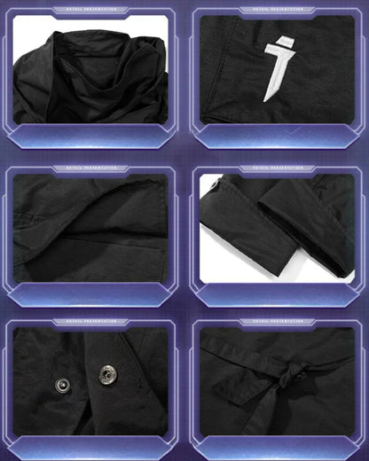 All-in-One Scarf Coat -  layering coat - Stylish Multi-Pocket Long Windbreaker Coat