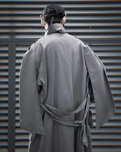 All-in-One Scarf Coat -  layering coat - Stylish Multi-Pocket Long Windbreaker Coat