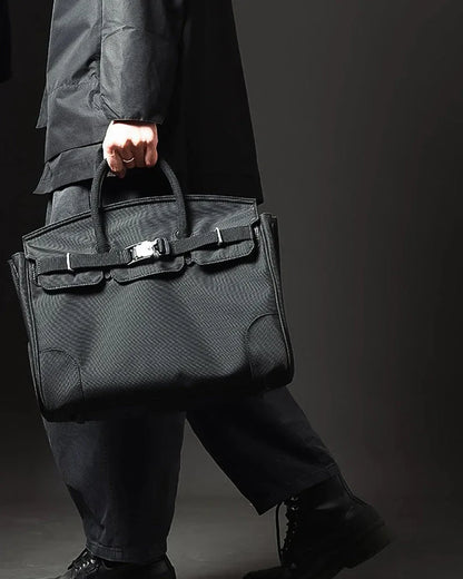 All-in-One Tech Messenger Bag -  nylon bag - Soft Techwear Messenger Bag for Everyday Use
