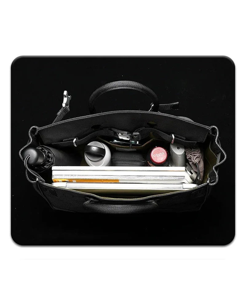 All-in-One Tech Messenger Bag -  black messenger bag - Soft Techwear Messenger Bag for Everyday Use