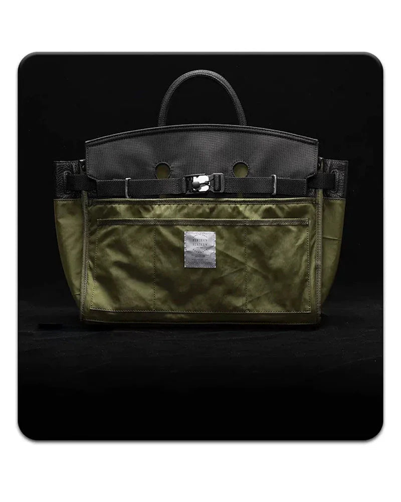 All-in-One Tech Messenger Bag -  nylon bag - Soft Techwear Messenger Bag for Everyday Use