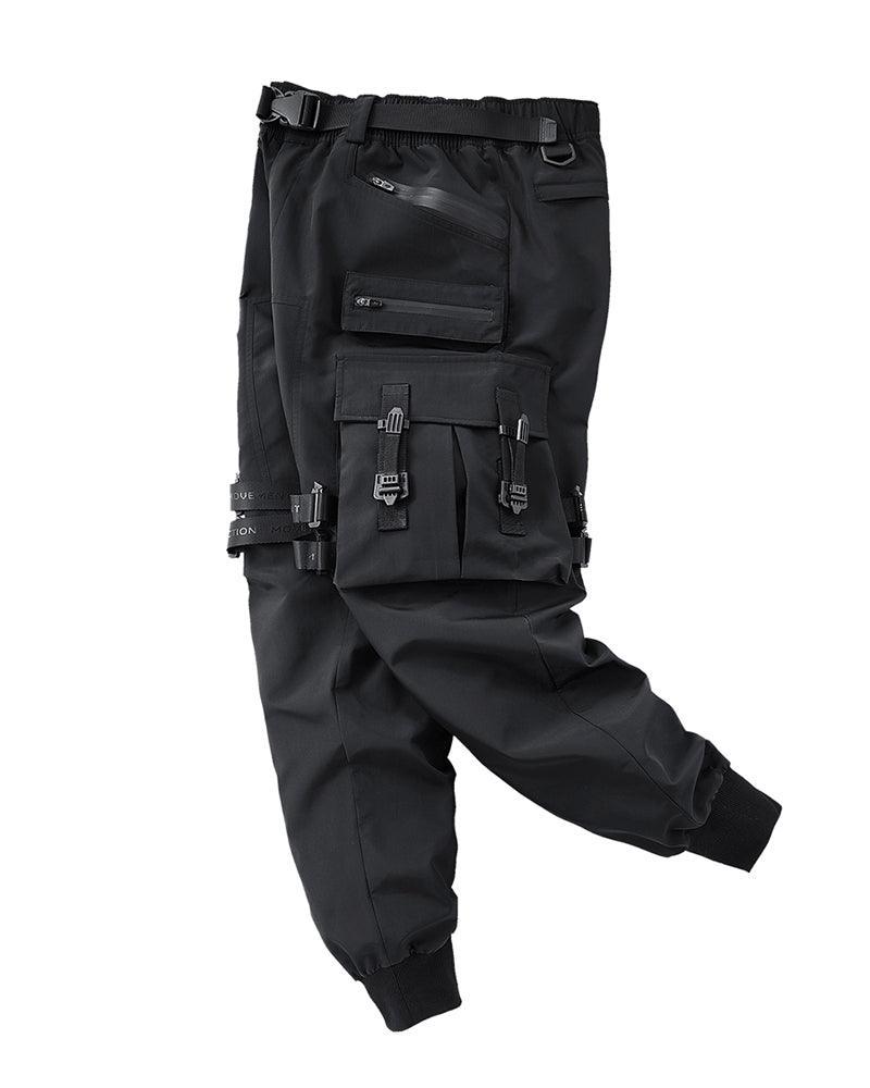 All-Occasion Black Cargo Trousers -  hip hop style pants - Stylish Black Cargo Trousers for Everyday Wear