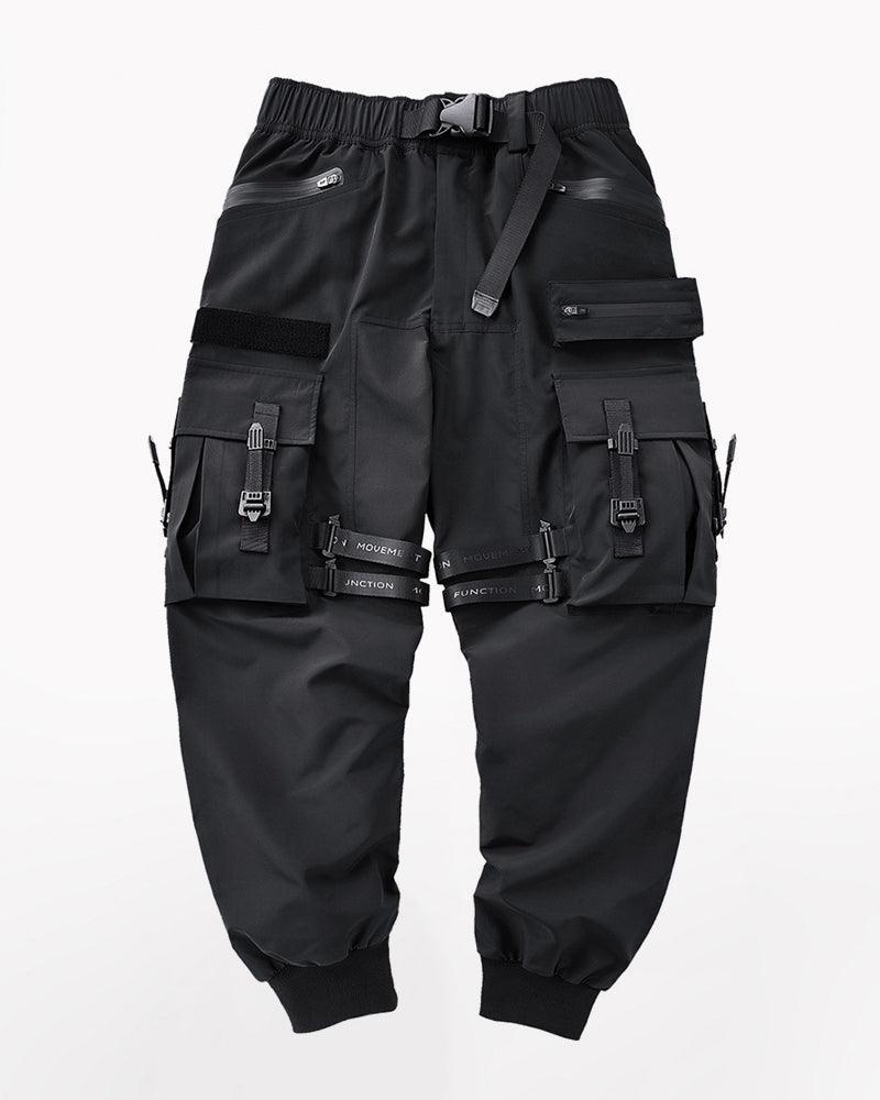 All-Occasion Black Cargo Trousers -  stretch material trousers - Stylish Black Cargo Trousers for Everyday Wear
