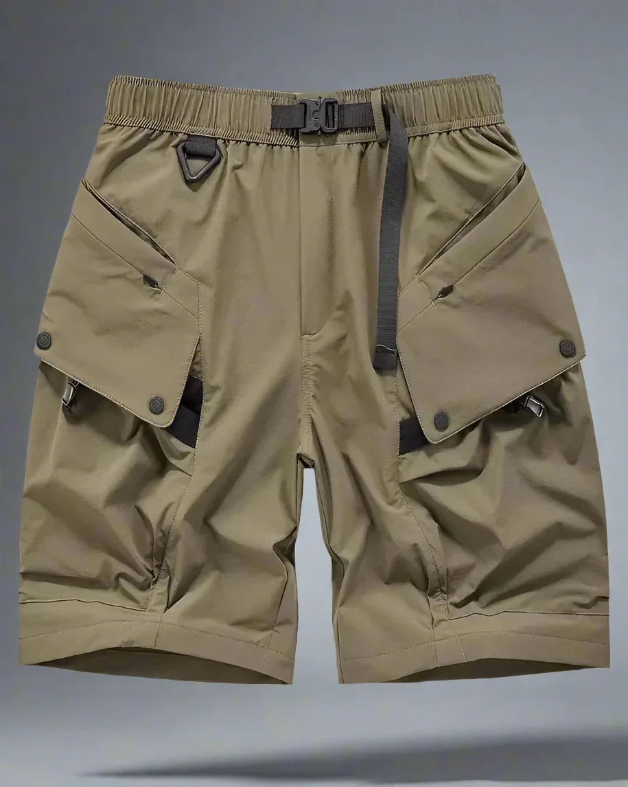 All-Occasion Comfort Shorts - active lifestyle shorts - Comfortable Techwear Cargo Shorts for Everyday Wear