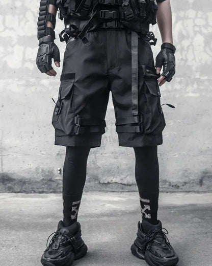 All-Season Black Cargo Shorts - durable cargo shorts - All-Season Black Cargo Shorts for Men