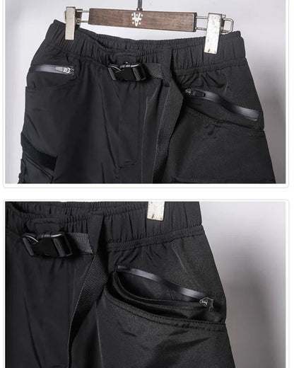 All-Season Black Cargo Shorts -  outdoor shorts - All-Season Black Cargo Shorts for Men
