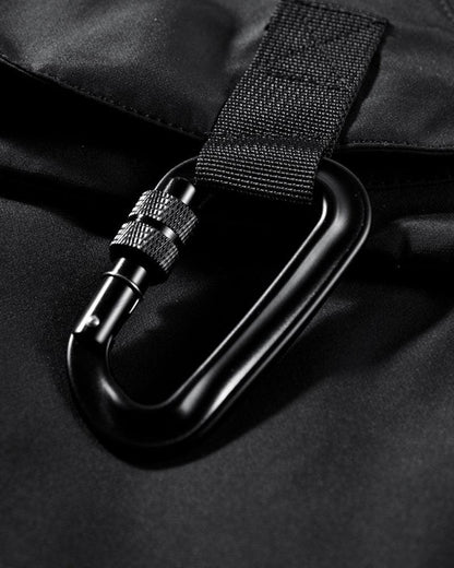 All-Season Cargo Winter Jacket -  chest pockets - All-Season Cargo Winter Jacket in Black