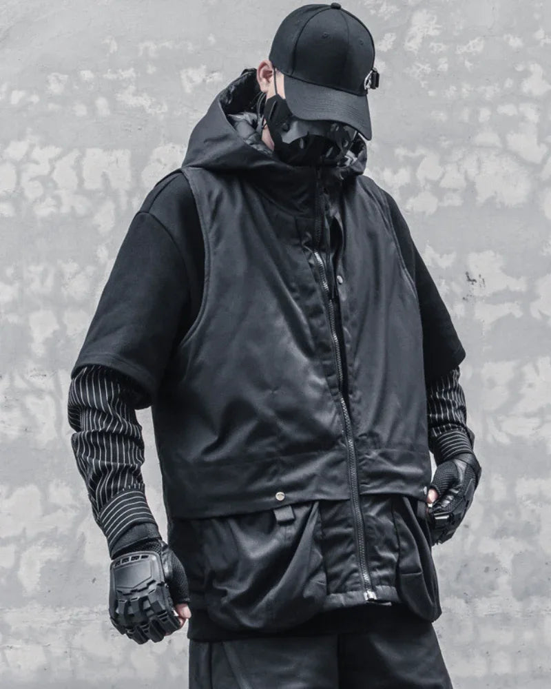 All-Season Hooded Vest -  durable outdoor wear - Stylish All-Season Hooded Vest for Cold Weather