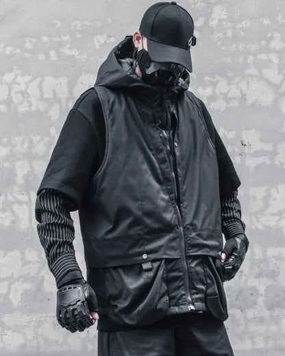 All-Season Hooded Vest -  durable outdoor wear - Stylish All-Season Hooded Vest for Cold Weather