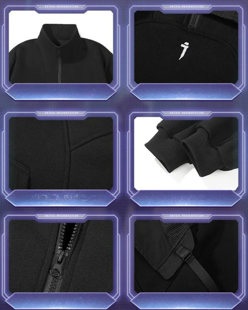 All-Season Layered Hoodie Vest -  streetwear - Layered Hoodie Vest for Urban Streetwear Style