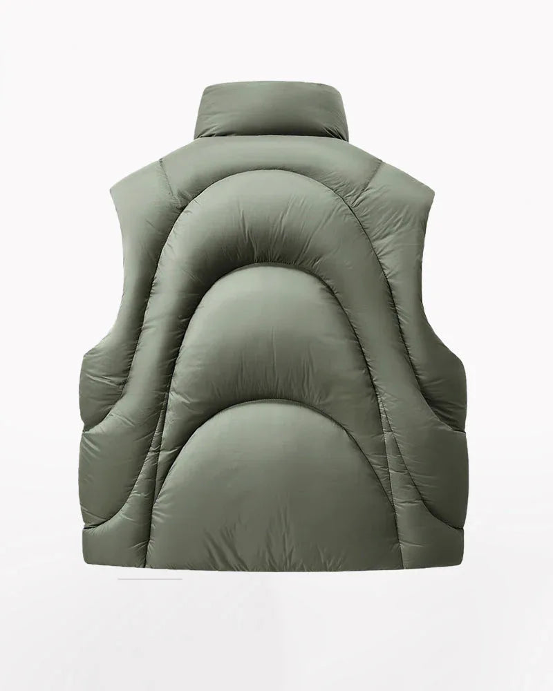 All-Season Nylon Winter Vest -  layering vest - Unisex All-Season Nylon Winter Vest for Layering