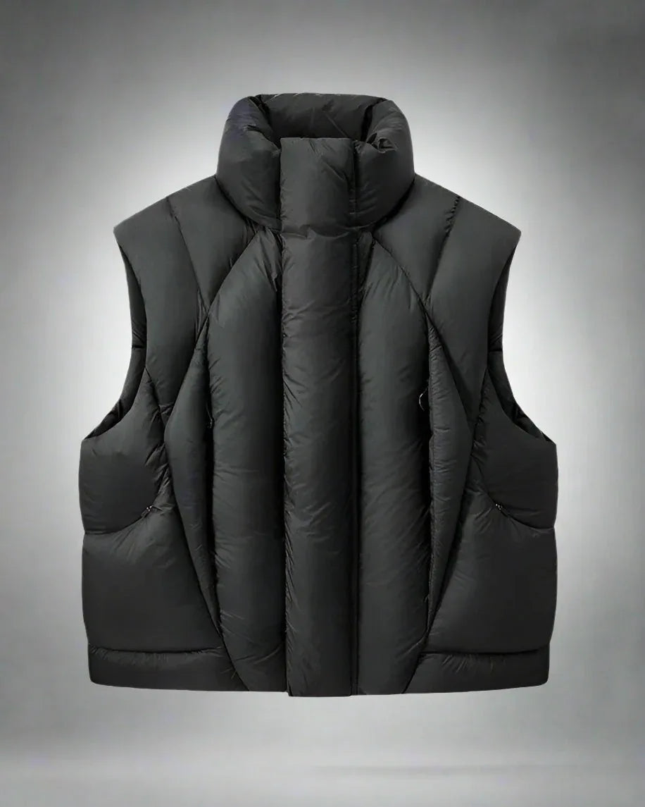 All-Season Nylon Winter Vest - versatile winter clothing - Unisex All-Season Nylon Winter Vest for Layering