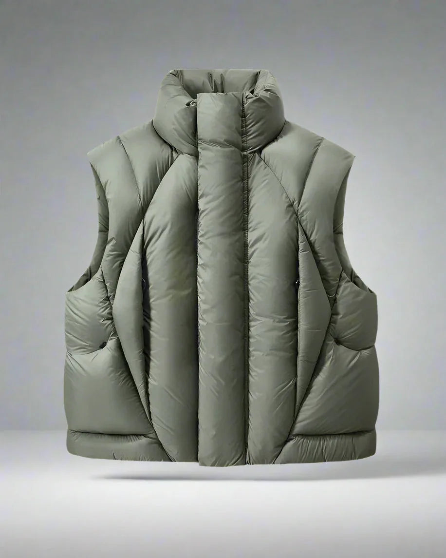 All-Season Nylon Winter Vest - winter vest - Unisex All-Season Nylon Winter Vest for Layering