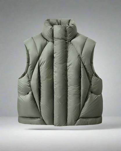 All-Season Nylon Winter Vest - winter vest - Unisex All-Season Nylon Winter Vest for Layering