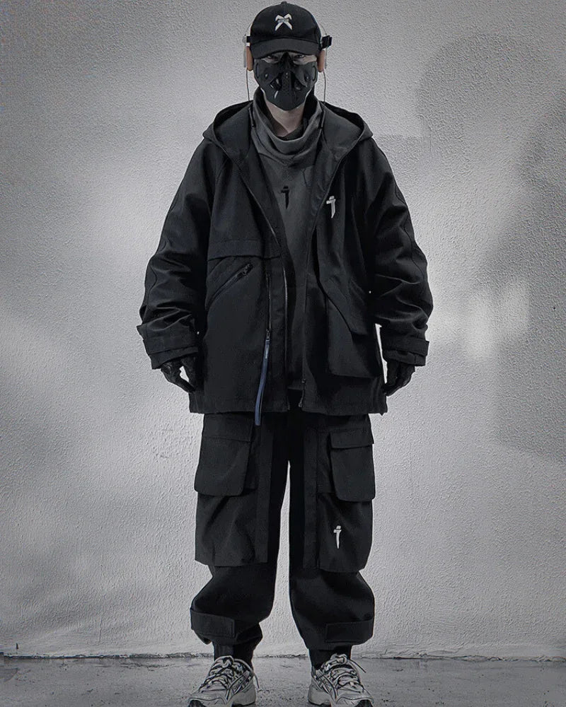 All-Season Tech Pocket Jacket -  durable polyester jacket - All-Season Tech Pocket Jacket for Versatile Wear