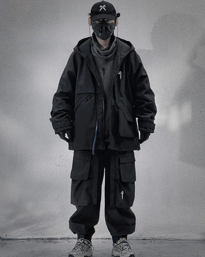 All-Season Tech Pocket Jacket -  durable polyester jacket - All-Season Tech Pocket Jacket for Versatile Wear