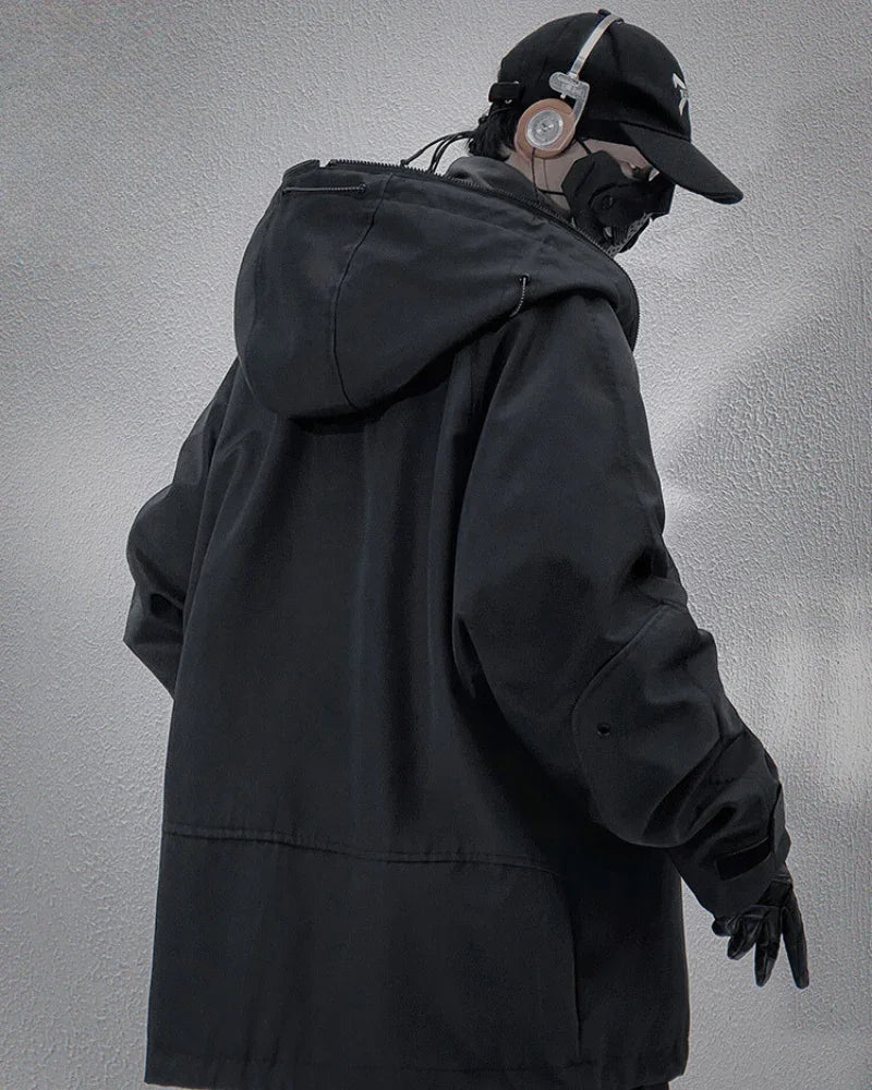 All-Season Tech Pocket Jacket -  durable polyester jacket - All-Season Tech Pocket Jacket for Versatile Wear